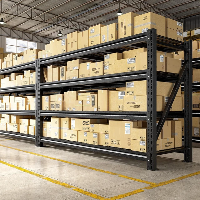 Main image of 5088LBS Heavy Duty Garage Shelving, 68.3'' W Metal Storage Shelves with Steel Industrial Structure, Adjustable Storage Rack for Warehouse, Basement, Rust/Water Resistant, 23.4'' D x 72''H, 2PC