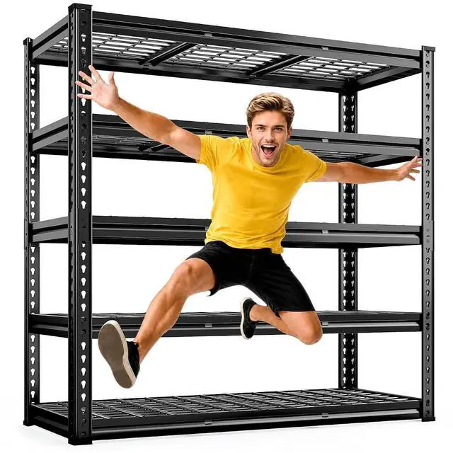 Main image of 48" W Garage Shelving, 5-Tier Storage Shelves Load 3030LBS, Adjustable Garage Shelves, Industrial Shelving for Basement, Warehouse, Workshop, Kitchen, 48" W x 18" D x 72" H