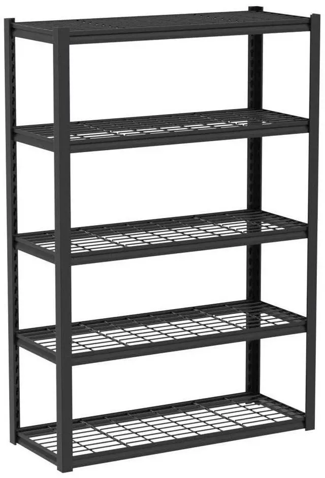Alt view image 4 of 7 - Garage Shelving 3200LBS, 5-Tier Storage Shelves, Adjustable Industrial Metal Shelving Unit for Garage, Basement, Pantry, Warehouse,Commercial, 36" W x 16" D x 72" H, 2 Pack