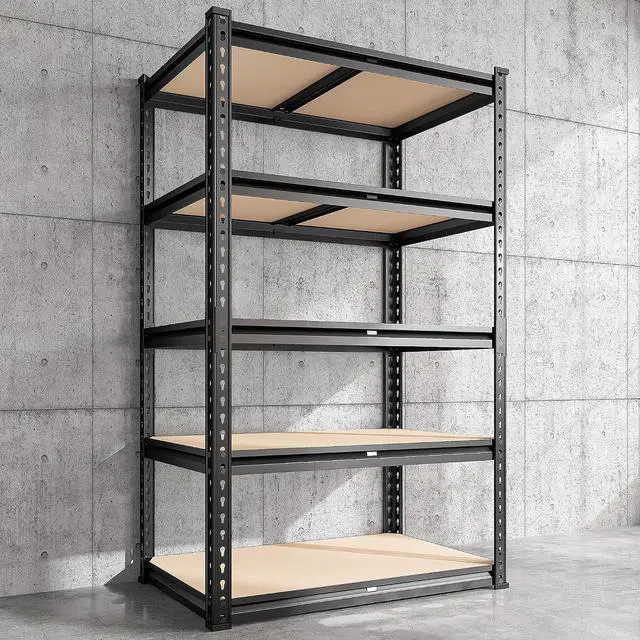 Main image of Garage Shelving 2000LBS Storage Shelves Heavy Duty Shelving 5 Tier Adjustable Metal Shelves Sturdy Storage Rack for Garage Pantry Closet Kitchen Basement 60" H x 28" W x 14" D