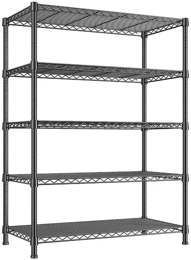 Main image of 1500LBS Adjustable Wire Shelving Unit, 5-Tier Metal Shelf with V-Shape Support,Tool-Free Assembly for Kitchen, Laundry, Industrial Use17.7" D x 35.6" W x 71" H