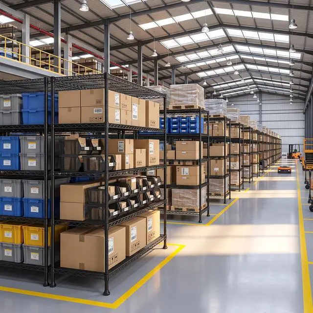 Alt view image 4 of 7 - 5-Tier Heavy Duty Wire Shelving Unit for Warehouse Supermarket | 19.1 mm thickened carbon steel, Capacity 1000LBS; Adjuatable Shelves; Tool-Free 10-Min Assembly; 4 industrial Leveling Feet