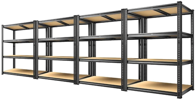 Main image of 60.1" H Garage Shelving Adjustable Storage Shelves Heavy Duty Shelving Metal Shelves for Warehouse Basement Kitchen Pantry Closet 4 Pack