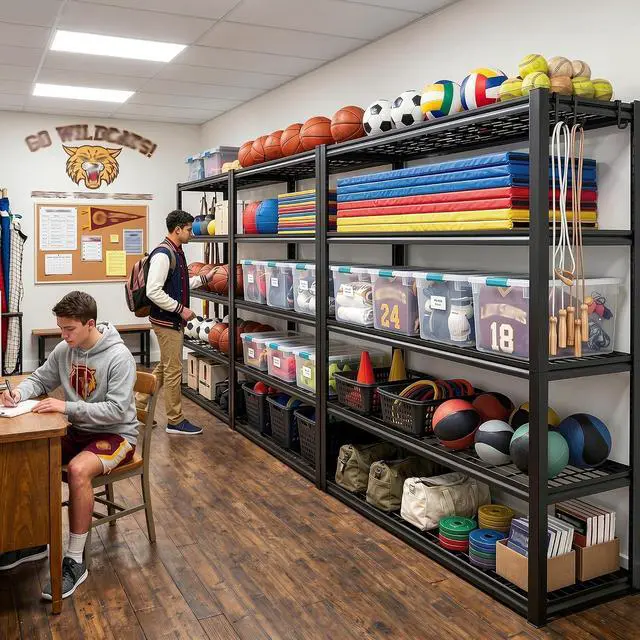 Alt view image 7 of 7 - 48.2" W Garage Shelves Load 3010Lbs for Basement Warehouse Shed Loft | 48.2" W x 24" D x 72" H, Easy Assembly, Adjustable 5-Tier, Wire Mesh Panels, Double-Layer Frame, for Home Commercial Use