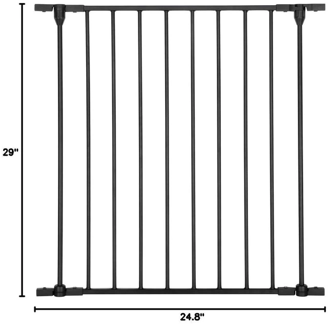 Alt view image 6 of 6 - Tall Gate One-Panel Extension, Black