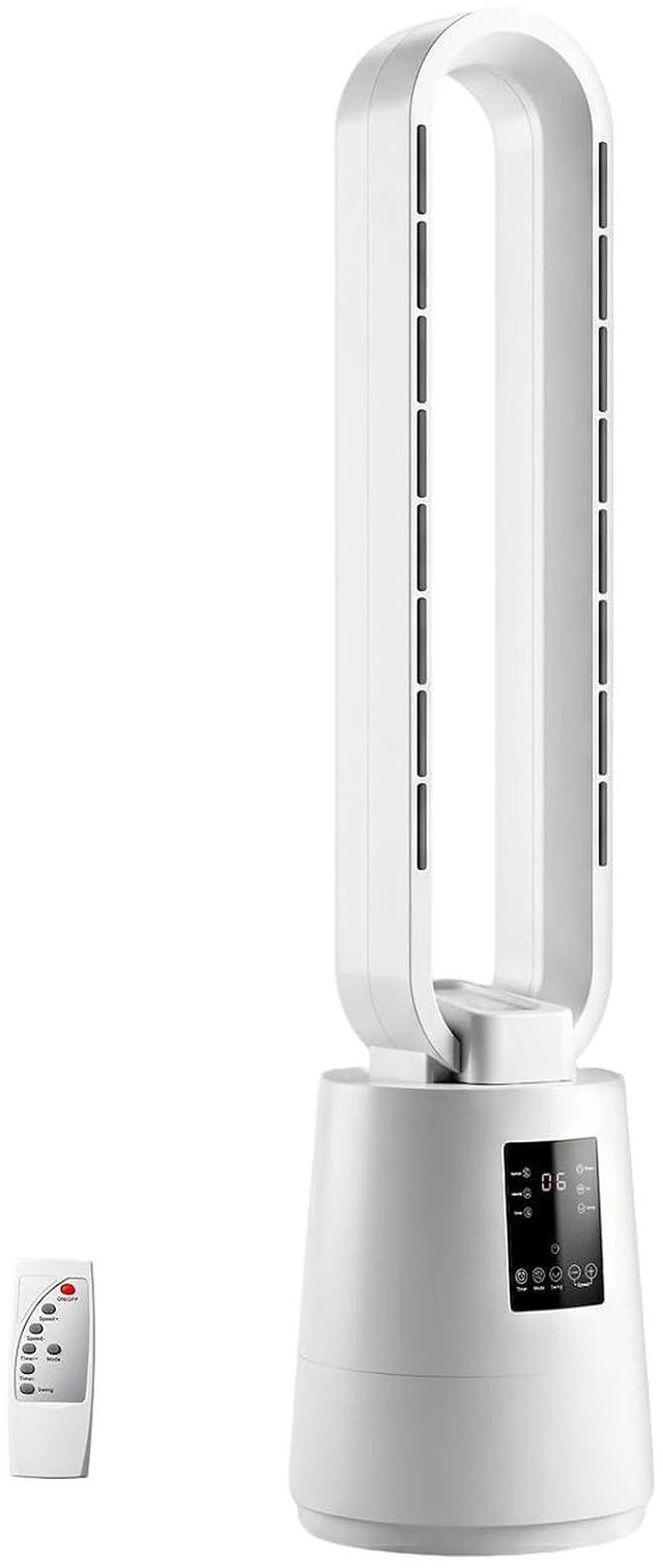 Main image of 38" Bladeless Fan, Quiet Bladeless Tower Fan with BLDC Motor, Smart Portable Cooling Fan with Remote, 70°Oscillating Tower Fan with 8H Timer, 12 Speed, 3 Modes for Home, Bedroom, Dorm, Office