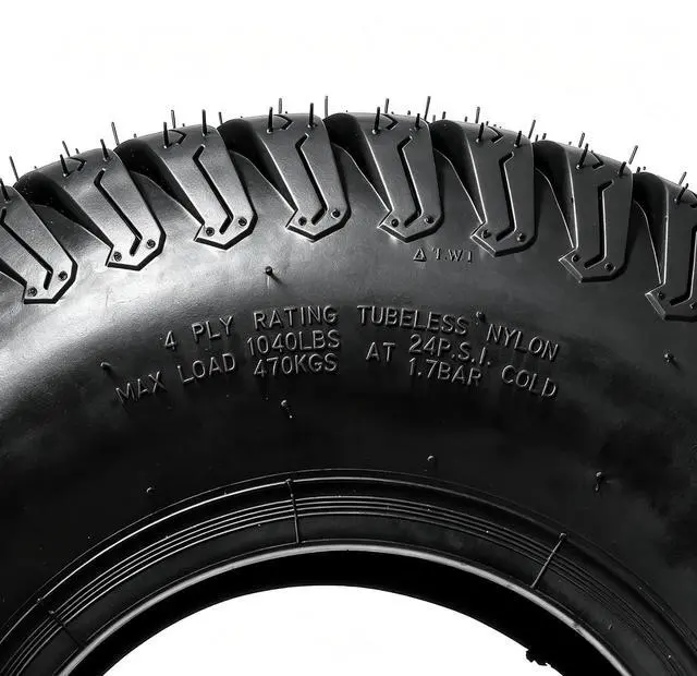 Alt view image 5 of 7 - 18x9.5-8 Lawn Mower Tires(2-Pack),4PR Turf Tire Fits Most Lawn & Garden Riding Mower Tractor Golf Cart Utility Vehicles,Tubeless