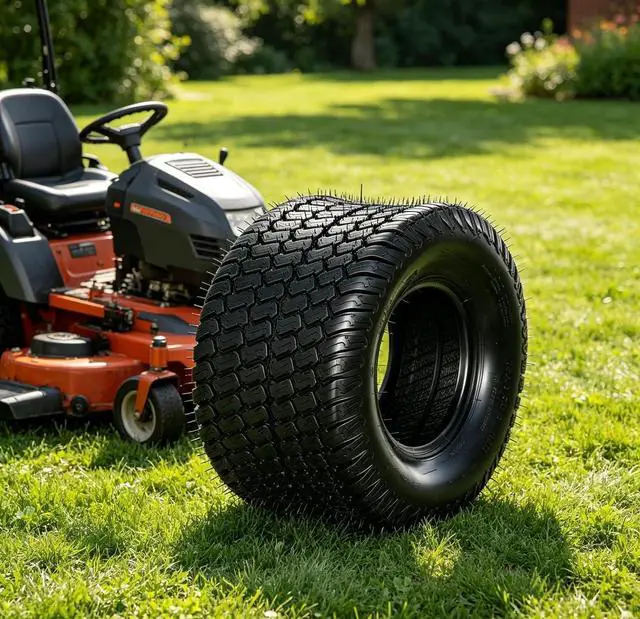 Alt view image 7 of 7 - 18x9.5-8 Lawn Mower Tires(2-Pack),4PR Turf Tire Fits Most Lawn & Garden Riding Mower Tractor Golf Cart Utility Vehicles,Tubeless