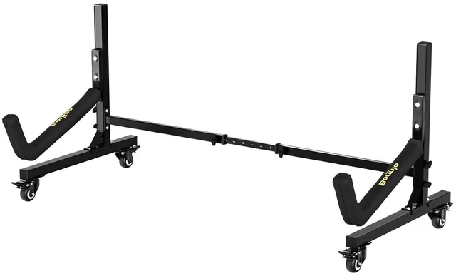 Main image of Kayak Stand Freestanding Storage Rack for Kayak Canoe Boat Paddle Board SUP Surfboard for Indoor Outdoor Garage, Shed, Dock with Lockable Wheels Wide Adjustable