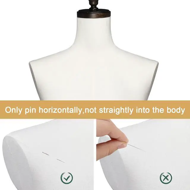 Alt view image 4 of 7 - Male Dress Form, Male Mannequin with Wooden Tripod Stand, Adjustable Height Torso Body for and Display and Sewing (Cotton)