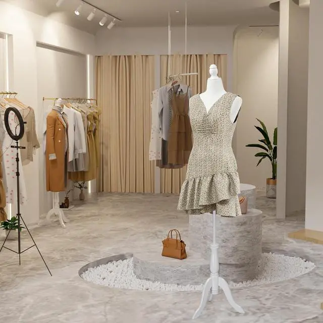 Alt view image 7 of 7 - Female Dress Form Size 10-12, Adjustable Height Torso Body with Upgraded Tripod Stand, Medium Size Mannequin for Sewing and Display (10-12, White)