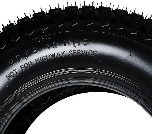 Alt view image 6 of 6 - 20x8.00-10 Lawn Mower Tires Set of 2, 4PR Turf Tire Lawn & Garden Tires, Compatible With Most Lawn & Garden Utility Vehicles, Tubeless