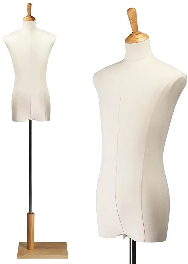 Main image of Upgraded Kid Dress Form, 10-12 Years Old Child Mannequin Torse Body with Adjustable Solid Wood Stand for Dress Jewelry Display (10-12 Years Old)