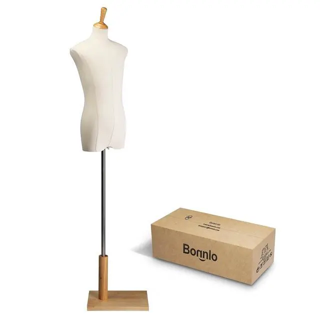 Alt view image 7 of 7 - Upgraded Kid Dress Form, 10-12 Years Old Child Mannequin Torse Body with Adjustable Solid Wood Stand for Dress Jewelry Display (10-12 Years Old)