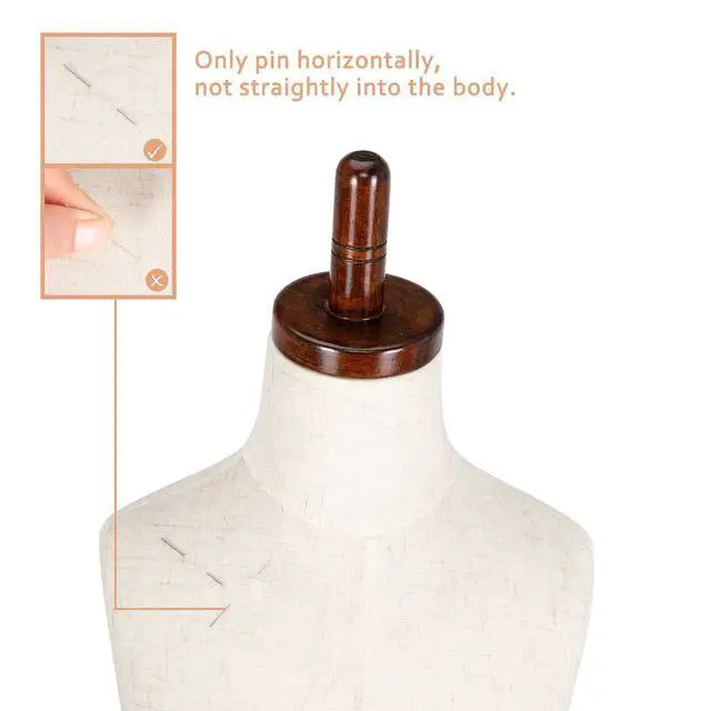 Alt view image 5 of 7 - Upgraded Kid Dress Form, 5-6 Years Old, 7-8 Years Old, Toddler Mannequin Torse with Adjustable Rubber Wood Stand for Dress Jewelry Display (7-8 Years Old)
