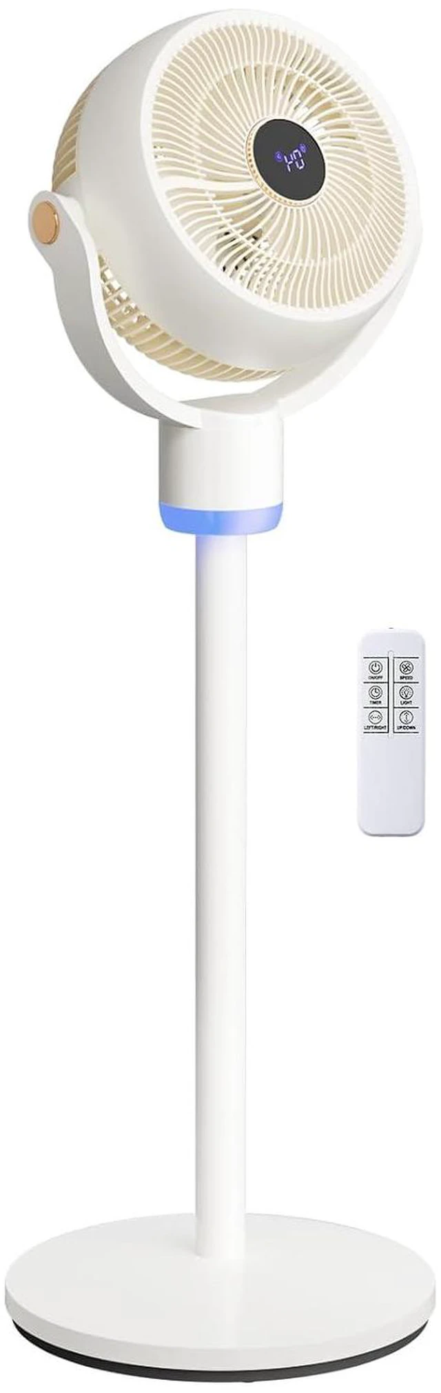 Main image of 3-in-1 Standing Fan for Bedroom with Adjustable Height, Oscillating Fan with 120°+ 90° Omni-Directional Airflow, Pedestal & Tabletop Fan with 3 Speeds & 12H Timer for Home/Dorm/Office