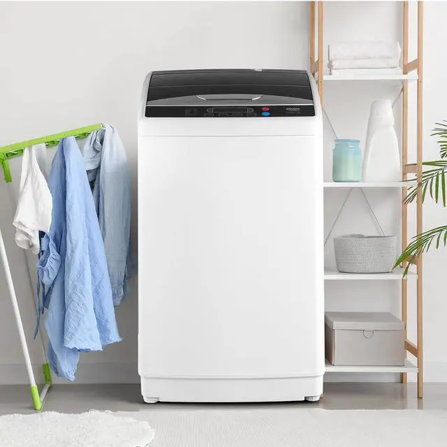Alt view image 7 of 7 - 25LBS Fully Automatic Washer, 2 in 1 Portable Washing Machine, Top Load Washer and Spin Dryer Combo with Drain Pump, 10 Washing Programs & 5 Water Level for Home, Apartment