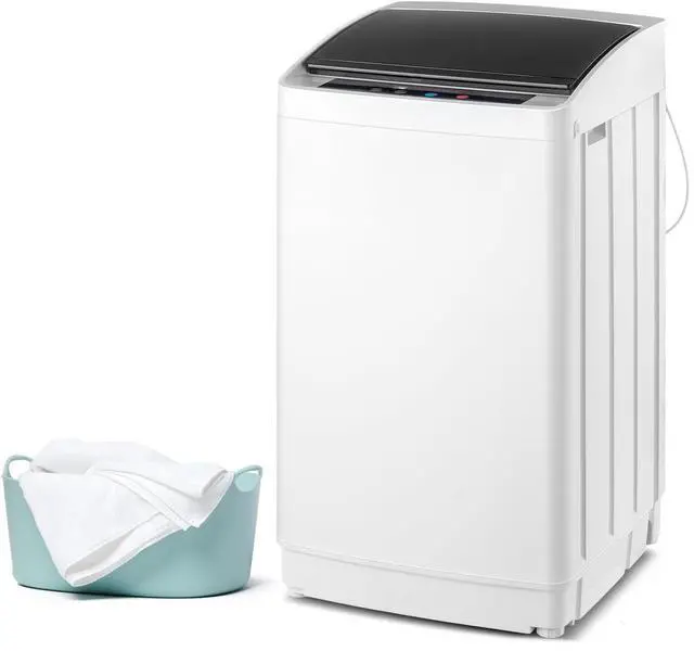Main image of 17.8lbs Fully Automatic Washer, 2 in 1 Portable Washing Machine, Top Load Washer and Spin Dryer Combo with Drain Pump, 8 Washing Programs & 5 Water Level for Home, Apartment