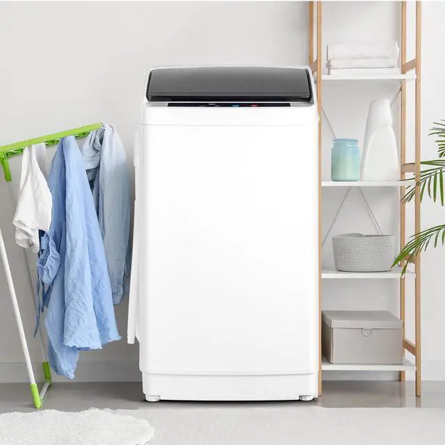 Alt view image 7 of 7 - 17.8lbs Fully Automatic Washer, 2 in 1 Portable Washing Machine, Top Load Washer and Spin Dryer Combo with Drain Pump, 8 Washing Programs & 5 Water Level for Home, Apartment