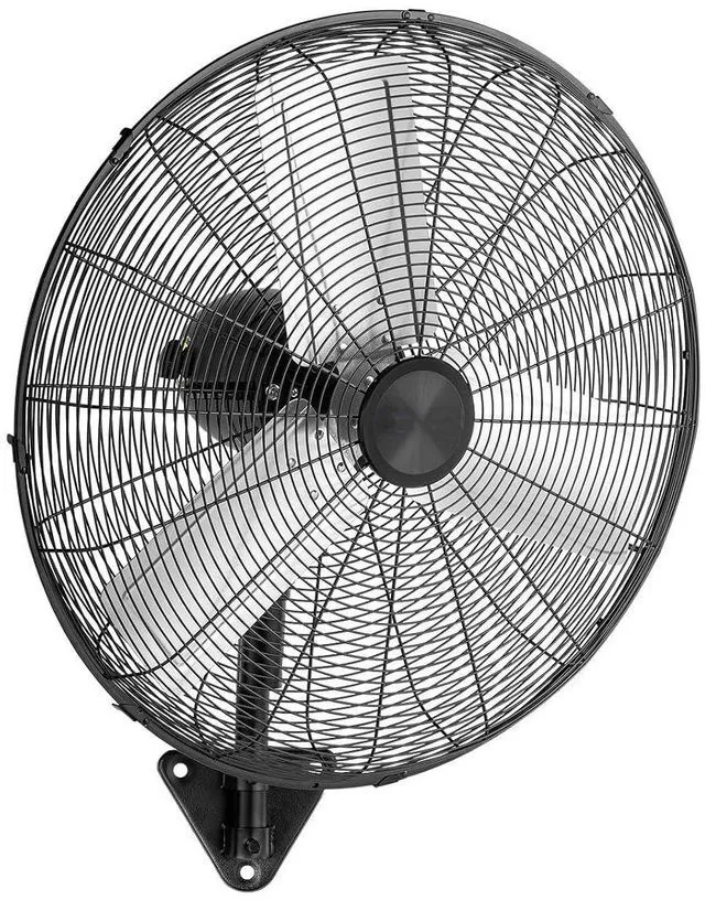 Main image of Industrial Wall Mounted Fan, 3-Speed Settings & Max 6170 CFM, 24 Inch Outdoor Oscillating Fan with Aluminum Blades & Copper Motor for Patios, Garage & Shop, UL Certified