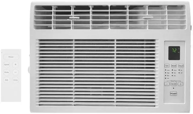 Main image of 6000BTU Window Air Conditioner with Remote and 24H Timer, Window AC Unit with ECO Mode and 4 Fan Speed, Cools up to 250 Sq. Ft., Easy Installation for Home Bedroom Apartment Office 115V