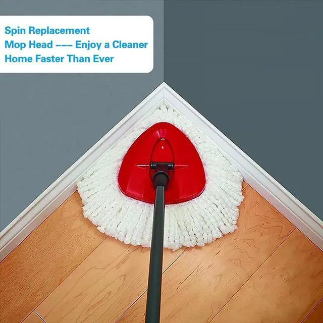 Alt view image 5 of 6 - Spin Mop Replacement Head, 4 Pack Mop Replace Heads Compatible with 360 Degree Spin Mops, Microfiber Spinning Mop Refill, Easy Cleaning and Wring Spin Mop Heads for All Hard Surfaced Floors