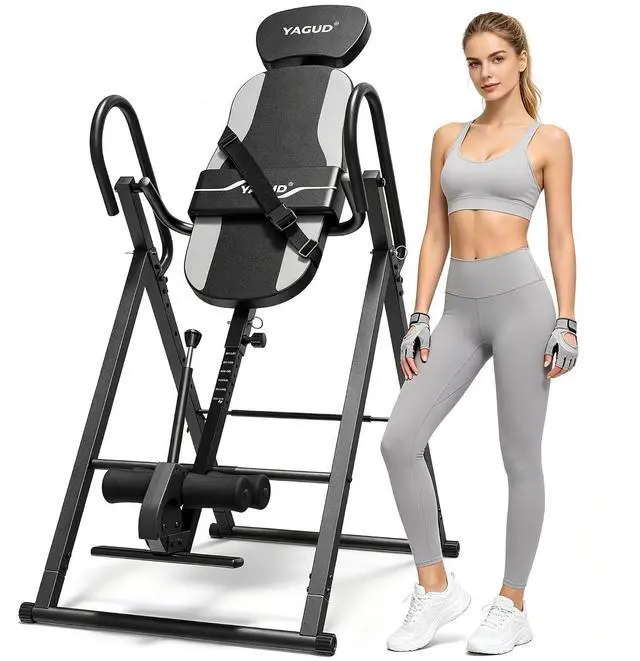 Main image of Inversion Table for Back Pain Relief Heavy Duty Back Stretcher Machine for Home Gym Fitness, Strength Training Inversion Equipment with Enclosed Ankle Support & Safety Belt