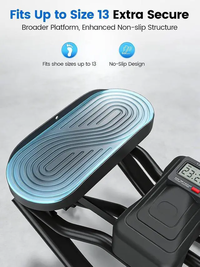 Alt view image 4 of 7 - Rock Stepper for Exercise at Home, Portable Rock Stepper Side to Side with Resitance Bands,Full Body Workout Stepper Exercise Machine Low-Impact Knee-Friendly for Office