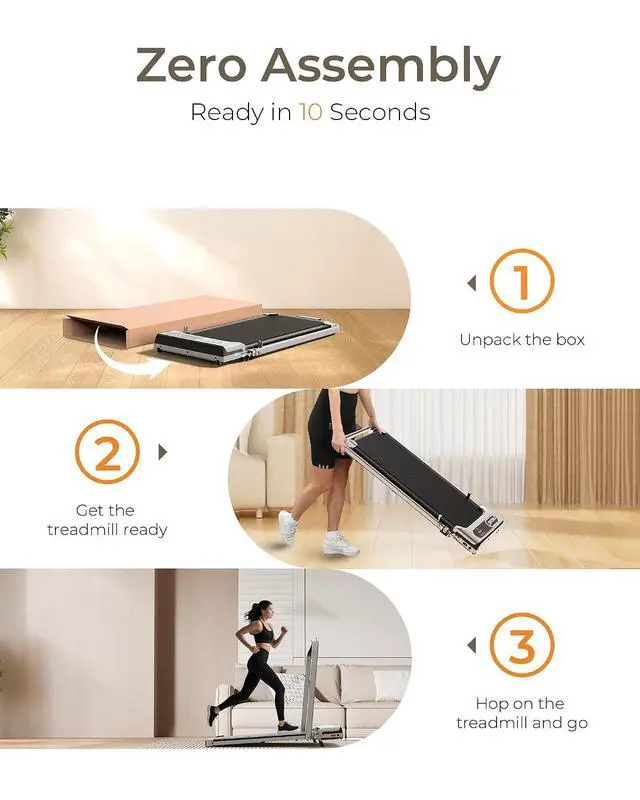 Alt view image 6 of 6 - Walking Pad, Under Desk Walking Pad Treadmill, 2.5HP Walking Pad with Remote and LED Display, 3 in 1 Portable Walking Pad with 265 lbs Weight Capacity for Home Office