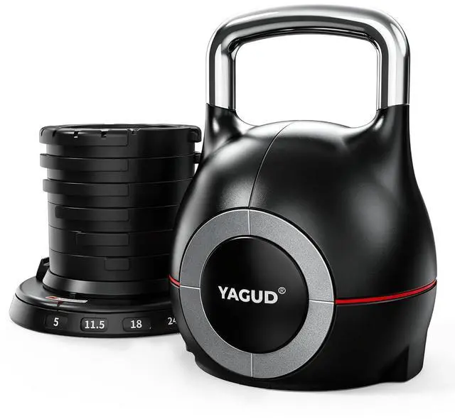 Main image of Adjustable Kettlebell for Strength Training, Quick-Change 22.5lbs/44lbs Kettle Bells Weights Set with 7 Levels, Heavy Kettlebell Set for Home Gym, Swings & Full-Body Workouts