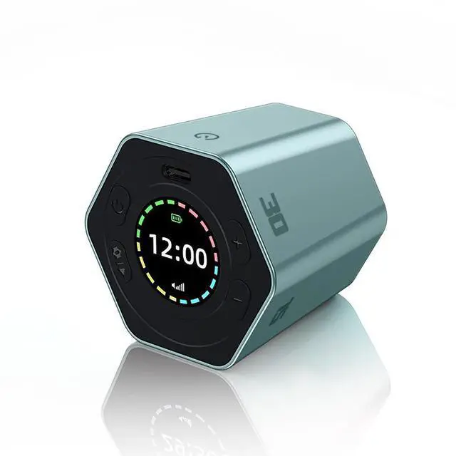 Main image of 6-Sided Flip Countdown Timer, Rotating Multi-Face Time Cube, Kitchen Cooking Timer, Study Fitness Clock, Self-Discipline Workout Tool - blue