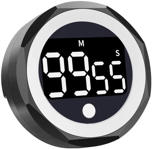 Alt view image 7 of 7 - Self-Discipline Rotating Timer, Magnetic LED Silent Countdown Timer, Mute Vibrant Alert, for Kitchen Cooking, Study, Fitness, Skincare, Task Reminder