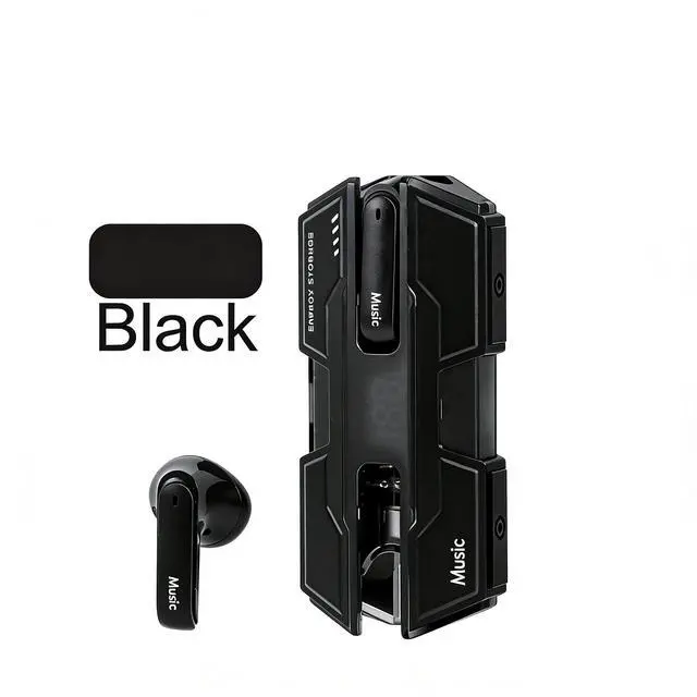 Alt view image 7 of 7 - Mecha Bluetooth Headphones, High Definition Sound Quality, Long Battery Life, LED Power Display, Cool Warship TWS True Wireless Earbuds