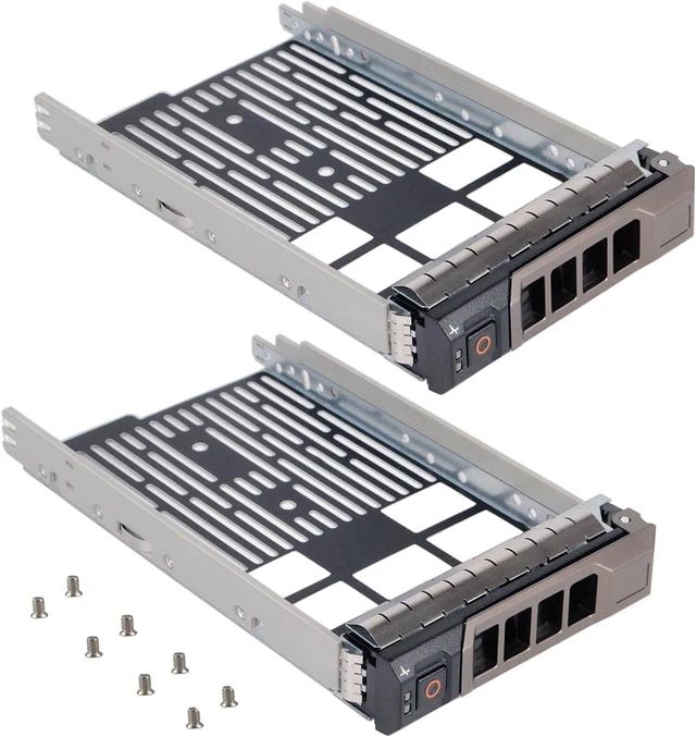 Main image of 2 Pack Hard Drive Tray Caddy KG1CH 0KG1CH HDD Caddy 3.5 SSD Tray Hard Drive Bracket Compatible for Dell PowerEdge R430 R530 R630 R730 T430 T630 T440 R420 R520 R620 R720 T420 T620 R710 T610