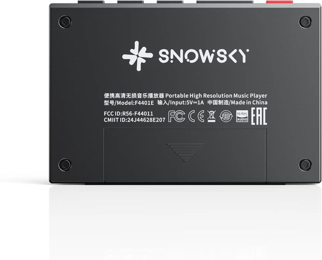 Alt view image 4 of 4 - SnowSky/FiiO Echo MINI HiFi Bluetooth MP3 Player, 15Hours Playback, Independent Volume Control with 3.5mm/4.4mm Headphones Outputs (Black)