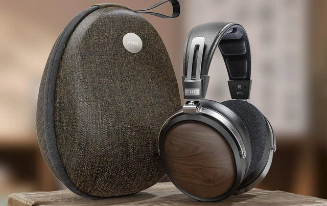 Alt view image 6 of 7 - FiiO FT1 32 Large Dynamic Driver Headphones with Solid Wood Cups Beech