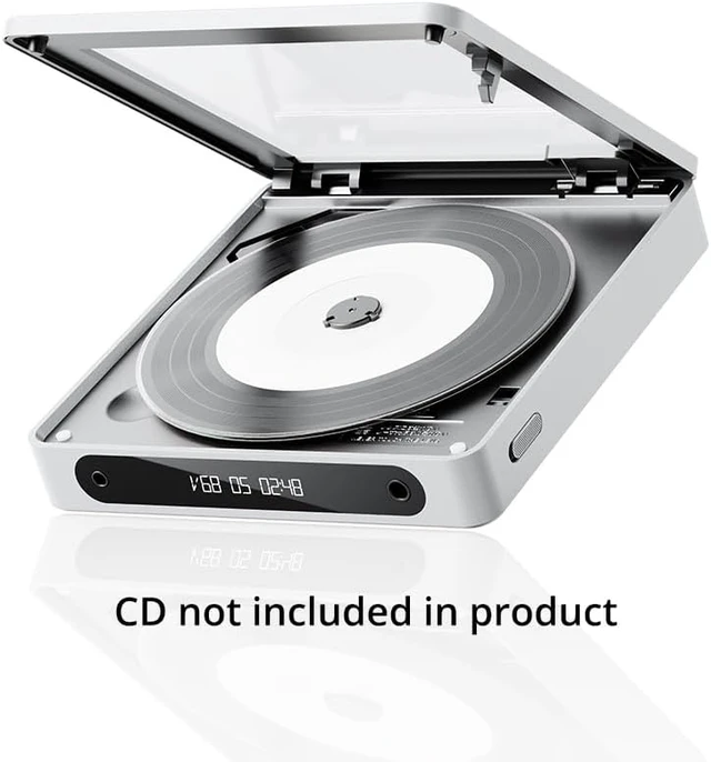 Alt view image 7 of 7 - FiiO DM13 Multifunctional Portable Stereo CD Player with Long-Lasting Battery, Supports USB Ripping, Optical/coaxial/3.5mm/4.4mm outputs (Skylight Bluetooth) Silver Bluetooth