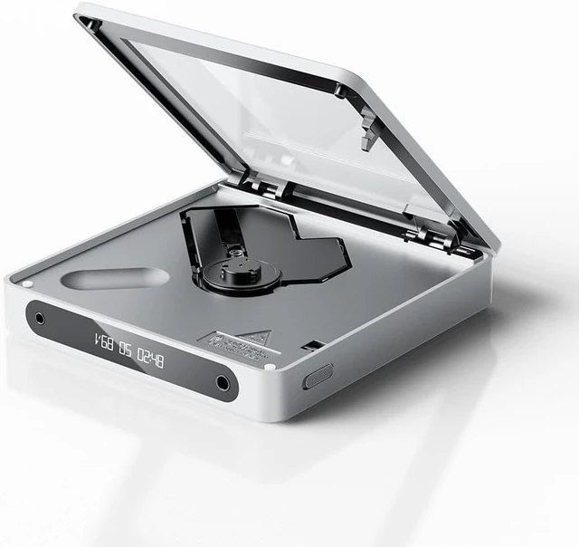 Alt view image 5 of 7 - FiiO DM13 Multifunctional Portable Stereo CD Player with Long-Lasting Battery, Supports USB Ripping, Optical/coaxial/3.5mm/4.4mm outputs (Skylight Bluetooth) Silver Bluetooth