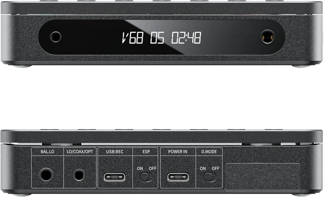 Main image of FiiO DM13 Multifunctional Portable Stereo CD Player with Long-Lasting Battery, Supports USB Ripping, Optical/coaxial/3.5mm/4.4mm outputs (Skylight Bluetooth) Black Bluetooth