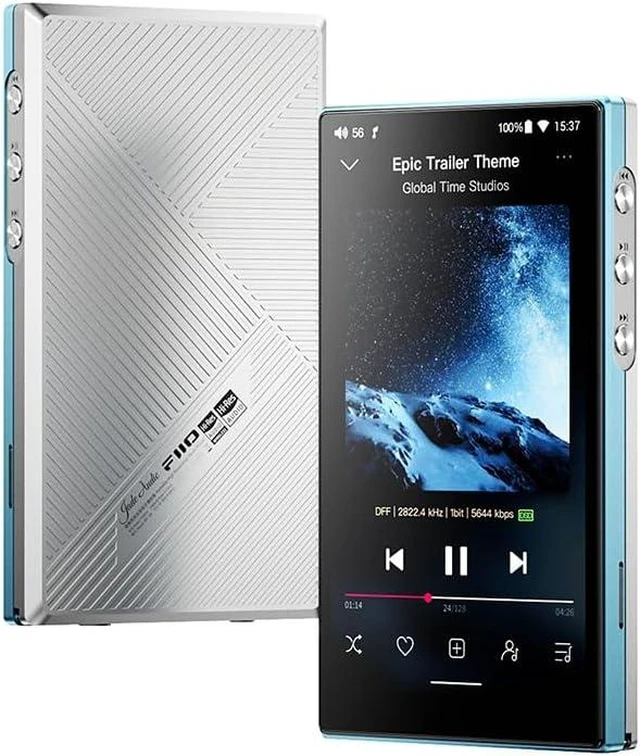 Main image of JadeAudio/FiiO JM21 Android 13 Hi-Res Music Player MP3 with Snapdragon 680, Bluetooth WiFi USB DAC 12.5H Playtime (3+32g Black) SKY BIUE