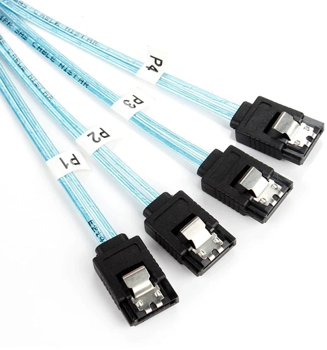 Alt view image 5 of 6 - 2PCS Internal Mini SAS to SATA Cable SFF-8643 to SATA Forward Breakout Compatible with Raid Controller Hard Drive