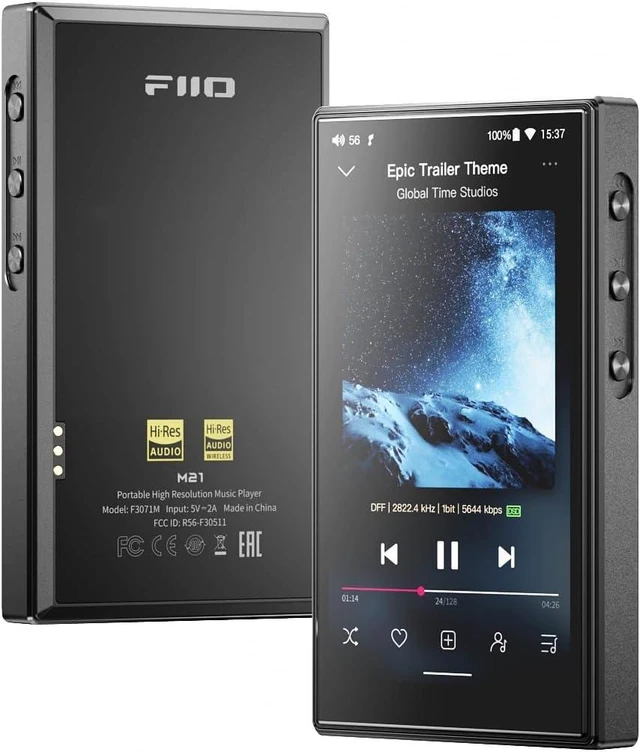 Main image of FiiO M21 Android 13 Portable Music Player MP3 Walkman Snapdragon 680 4* CS43198 DAC Chips Hi-Res Audio DSD Bluetooth LDAC (Blue-Black) Black