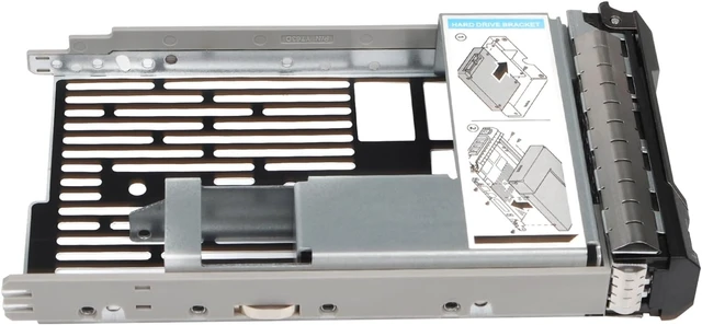 Alt view image 5 of 6 - 2-Pack 2.5 to 3.5 Hard Drive Adapter SSD 3.5 Hard Drive Caddy 0KG1CH with 2.5 Adapter Compatible for Dell PowerEdge R430 R530 R630 R730 T430 T630 T440 R520 R620 R720