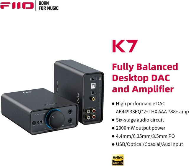 Alt view image 2 of 7 - FiiO K7 Desktop DAC and Amplifier