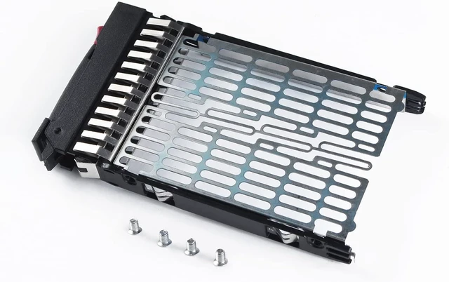 Alt view image 3 of 6 - 2-Pack Hard Drive Tray Caddy 378343-002 371593-001 SSD Mount 2.5 HDD Caddy Compatible for HP Proliant DL380 DL360 G6 DL360 DL580 DL585 DL785 G5 BL20p DL380 DL580 ML570 G4 DL385 G5p DL360 G4p