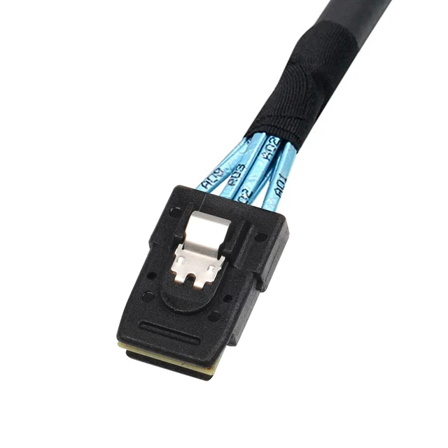 Alt view image 4 of 5 - External Mini SAS 28AWG Male 26Pin SFF-8088 to Internal Mini SAS Male 36Pin SFF-8087 Data Cable 1M 3.3feet