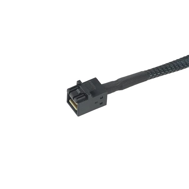 Alt view image 4 of 6 - 36-pin Internal Mini-SAS SFF-8643 HD Right Angle to 36-pin Mini-SAS HD Cable