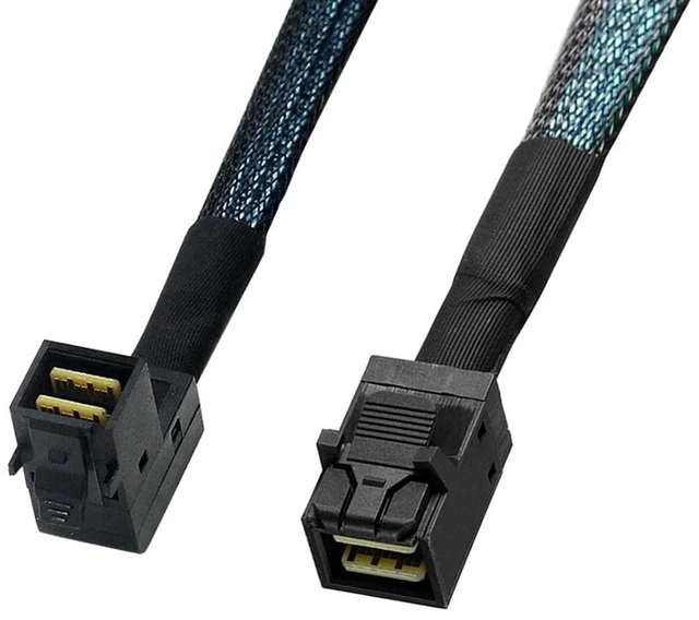 Main image of 36-pin Internal Mini-SAS SFF-8643 HD Right Angle to 36-pin Mini-SAS HD Cable