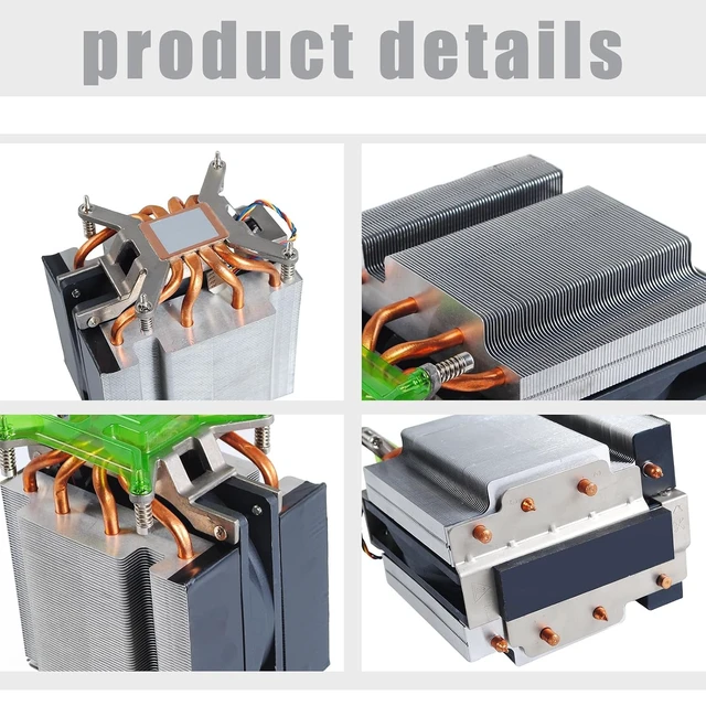 Alt view image 2 of 5 - CPU Cooler C253W 0C253W 125W Cooling Fan with Aluminum Heatsink Internal Fans & Cooling Components Compatible for Dell XPS 8950 Precision T3660 Optiplex 7000MT