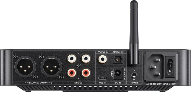 Alt view image 7 of 7 - FiiO K13 R2R Desktop DAC & Headphone Amp, High-Fidelity 24Bit R2R DAC, Powerful 2400mW Output, LDAC Bluetooth Streaming, Dual Power Supply, 10-Band PEQ, Balanced XLR & RCA Audio Output (Black)